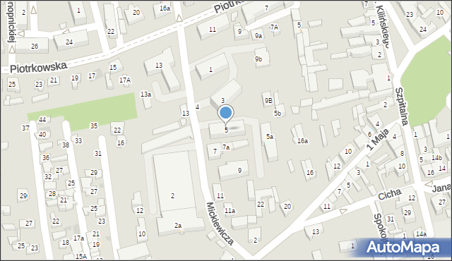 Opoczno, Mickiewicza Adama, 5, mapa Opoczno