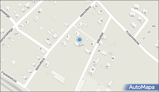 Opole, Mikołaja, 21, mapa Opola
