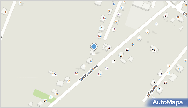 Orzesze, Mieszka I, 18, mapa Orzesze