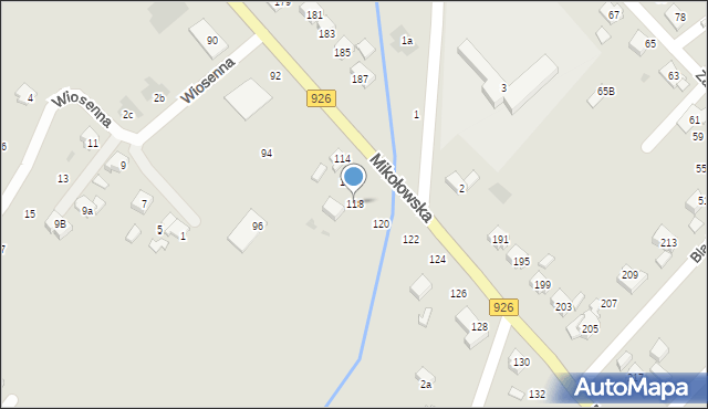 Orzesze, Mikołowska, 118, mapa Orzesze