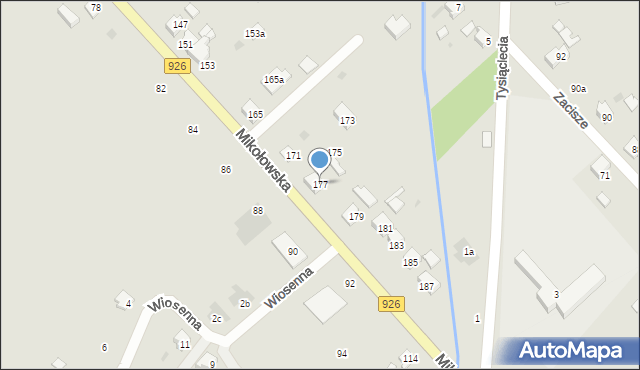 Orzesze, Mikołowska, 177, mapa Orzesze