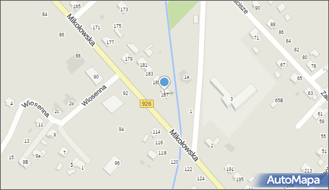 Orzesze, Mikołowska, 187, mapa Orzesze
