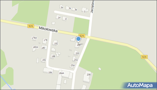 Orzesze, Mikołowska, 198, mapa Orzesze