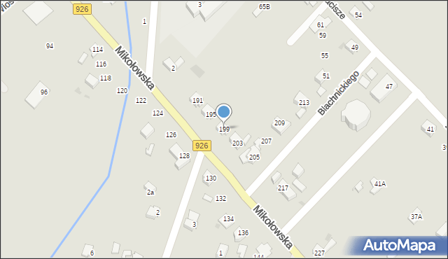 Orzesze, Mikołowska, 199, mapa Orzesze