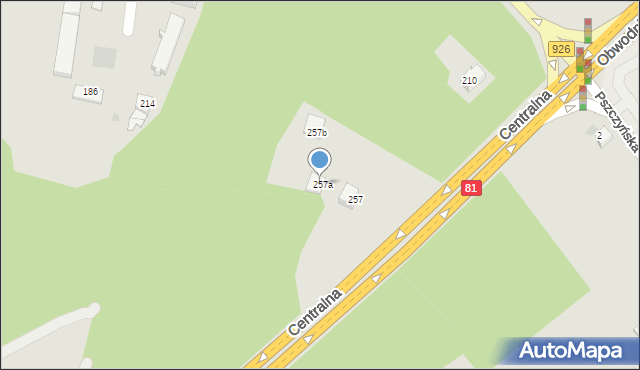 Orzesze, Mikołowska, 216A, mapa Orzesze