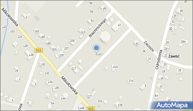 Orzesze, Mikołowska, 221c, mapa Orzesze