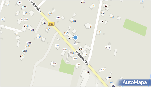 Orzesze, Mikołowska, 243, mapa Orzesze