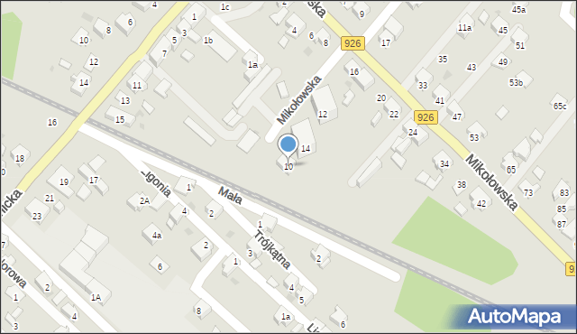 Orzesze, Mikołowska, 10, mapa Orzesze