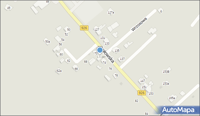 Orzesze, Mikołowska, 72, mapa Orzesze