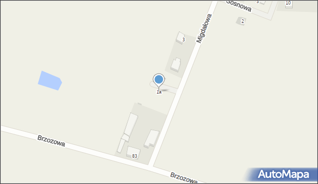 Osiedle Poznańskie, Migdałowa, 1a, mapa Osiedle Poznańskie