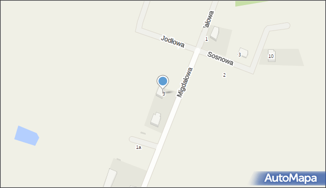 Osiedle Poznańskie, Migdałowa, 3, mapa Osiedle Poznańskie