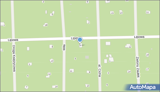 Osiedle Wilga, Miła, 7, mapa Osiedle Wilga