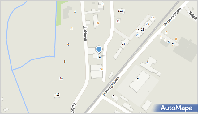 Ośno Lubuskie, Mickiewicza Adama, 14, mapa Ośno Lubuskie