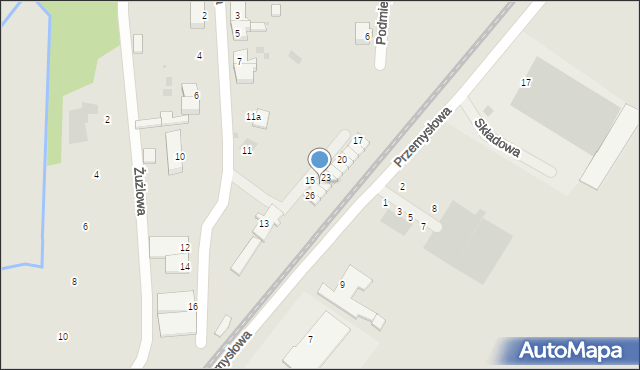 Ośno Lubuskie, Mickiewicza Adama, 24, mapa Ośno Lubuskie