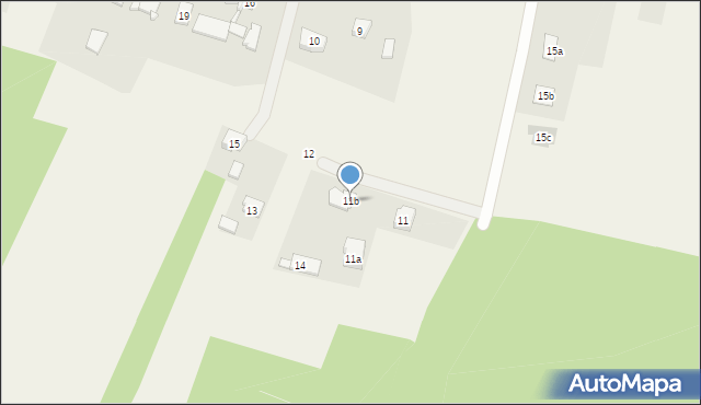 Ossy, Mickiewicza Adama, 11b, mapa Ossy