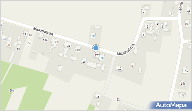 Ossy, Mickiewicza Adama, 17, mapa Ossy