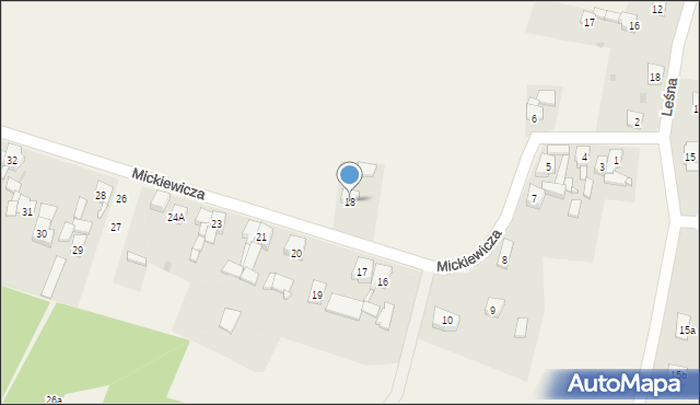 Ossy, Mickiewicza Adama, 18, mapa Ossy