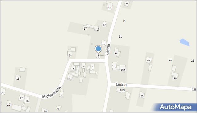 Ossy, Mickiewicza Adama, 2, mapa Ossy