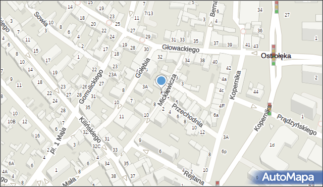 Ostrołęka, Mickiewicza Adama, 6, mapa Ostrołęka
