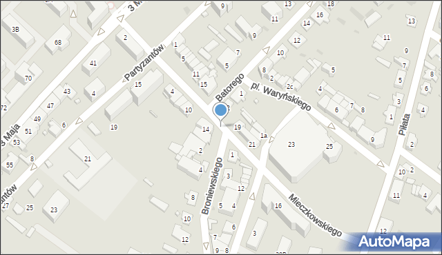 Ostrów Mazowiecka, Mieczkowskiego Ludwika, 17, mapa Ostrów Mazowiecka