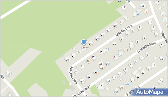 Ostrów Mazowiecka, Mikołajczyka Stanisława, 20, mapa Ostrów Mazowiecka