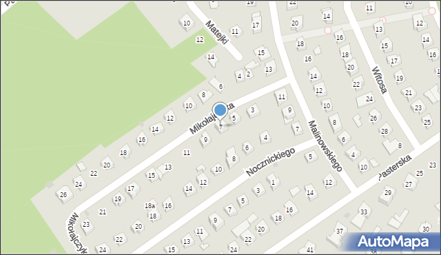 Ostrów Mazowiecka, Mikołajczyka Stanisława, 7, mapa Ostrów Mazowiecka