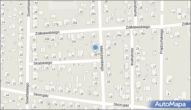 Ostrów Wielkopolski, Mielczarskiego Romualda, 29, mapa Ostrów Wielkopolski