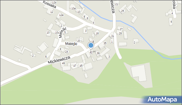 Otmuchów, Mickiewicza Adama, 41, mapa Otmuchów