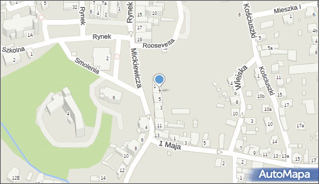 Otmuchów, Mickiewicza Adama, 7, mapa Otmuchów
