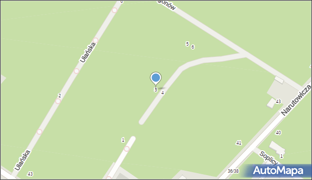 Otwock, Miecznikowska, 3, mapa Otwock