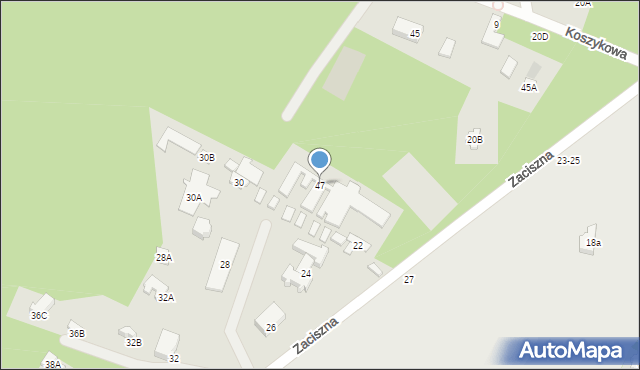 Otwock, Mickiewicza Adama, 47, mapa Otwock