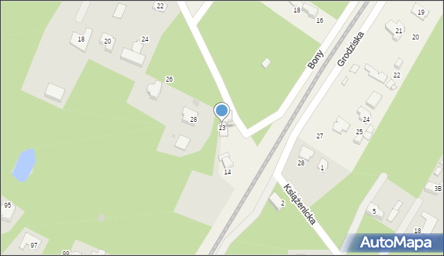 Owczarnia, Mieszka I, 13, mapa Owczarnia