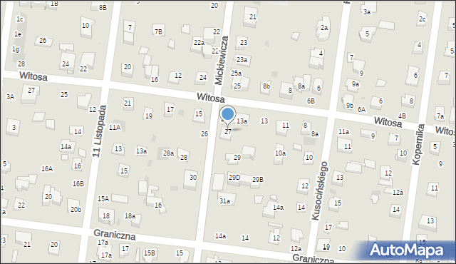 Ożarów Mazowiecki, Mickiewicza Adama, 27, mapa Ożarów Mazowiecki