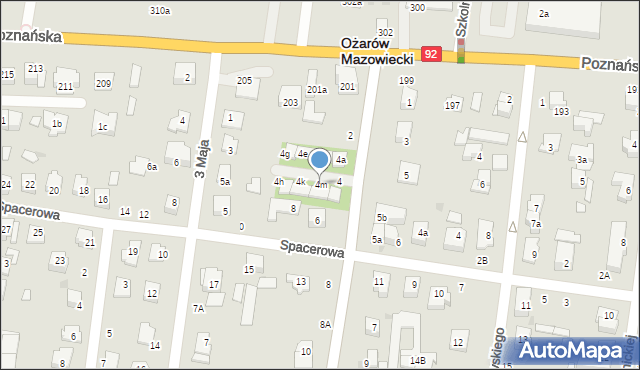 Ożarów Mazowiecki, Mickiewicza Adama, 4m, mapa Ożarów Mazowiecki