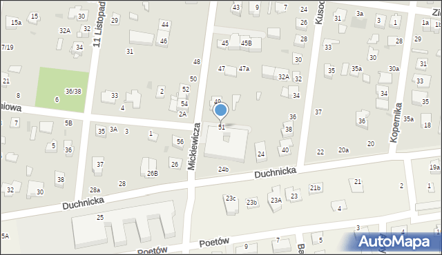 Ożarów Mazowiecki, Mickiewicza Adama, 51, mapa Ożarów Mazowiecki