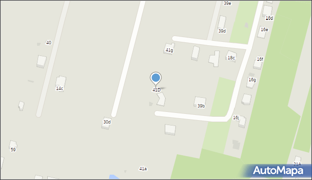 Pabianice, Miodowa, 41D, mapa Pabianic
