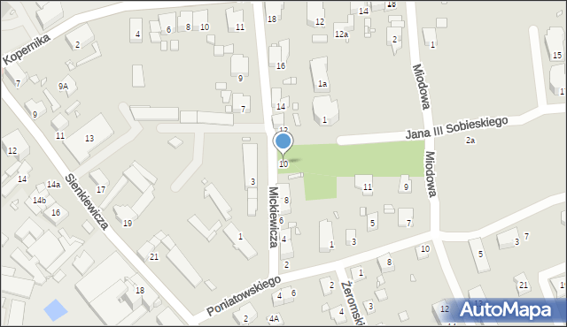 Paczków, Mickiewicza Adama, 10, mapa Paczków