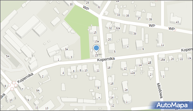 Paczków, Mickiewicza Adama, 13, mapa Paczków