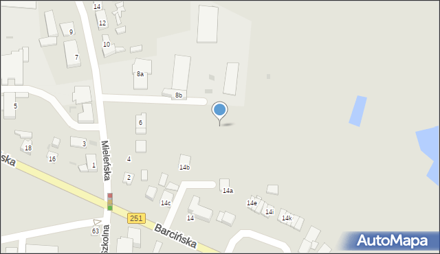 Pakość, Mieleńska, 6p, mapa Pakość