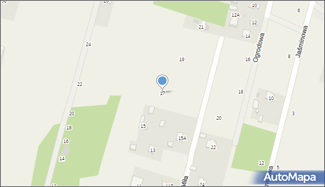 Palmiry, Miła, 17, mapa Palmiry