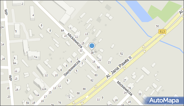 Parczew, Mickiewicza Adama, 19, mapa Parczew