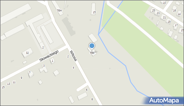 Parczew, Mickiewicza Adama, 59b, mapa Parczew