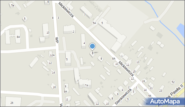 Parczew, Mickiewicza Adama, 6, mapa Parczew