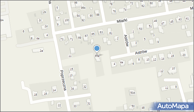 Pawłowice, Miarki, 65a, mapa Pawłowice