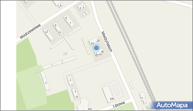 Pawłowice, Mielżyńskich, 42, mapa Pawłowice