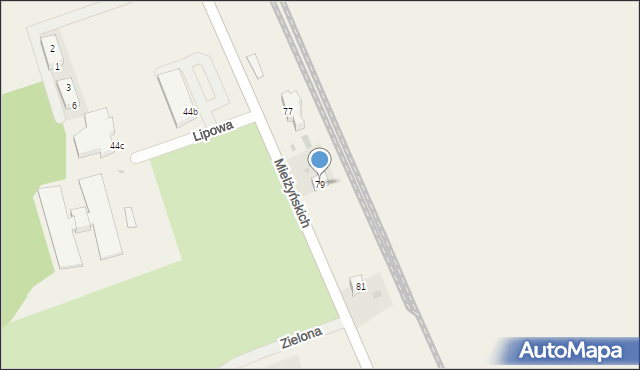 Pawłowice, Mielżyńskich, 79, mapa Pawłowice