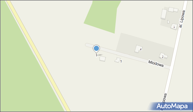 Pawłowo Skockie, Miodowa, 7, mapa Pawłowo Skockie