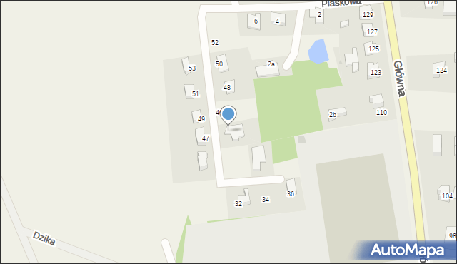 Pęgów, Mickiewicza Adama, 44, mapa Pęgów