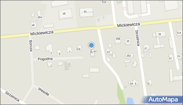 Pelplin, Mickiewicza Adama, 31, mapa Pelplin