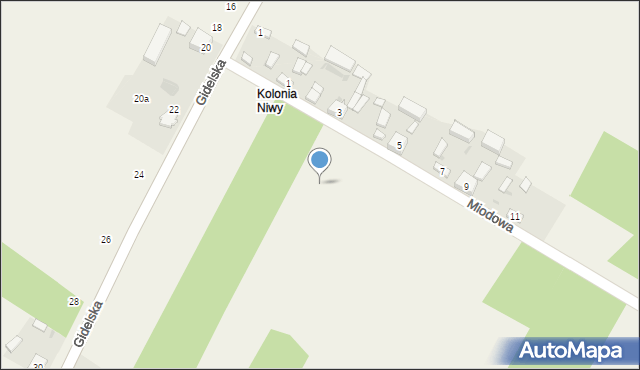 Piaski, Miodowa, 2a, mapa Piaski